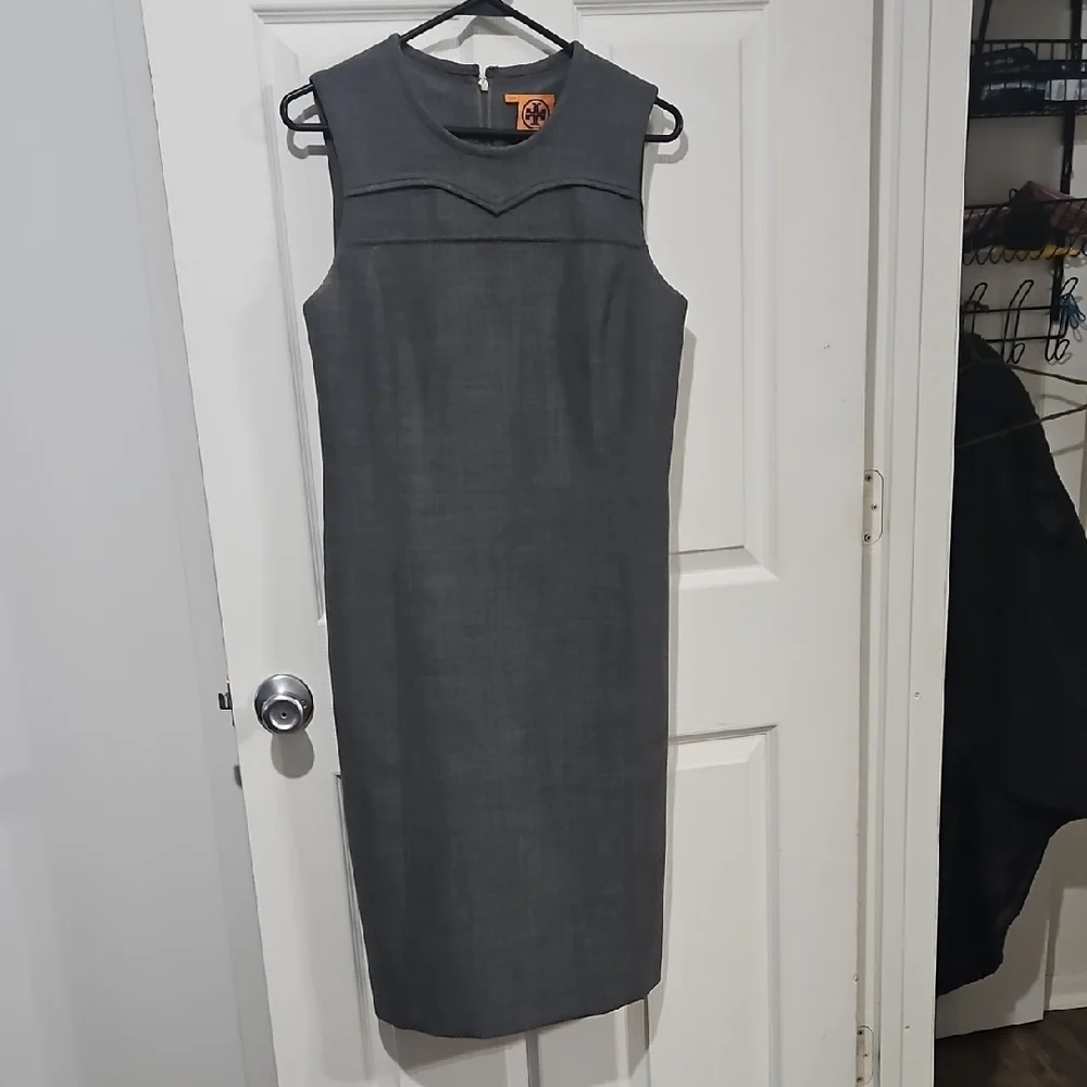 Tory Burch‎ Wool Blend Sheath Dress | Sleeveless Workwear | Size 8